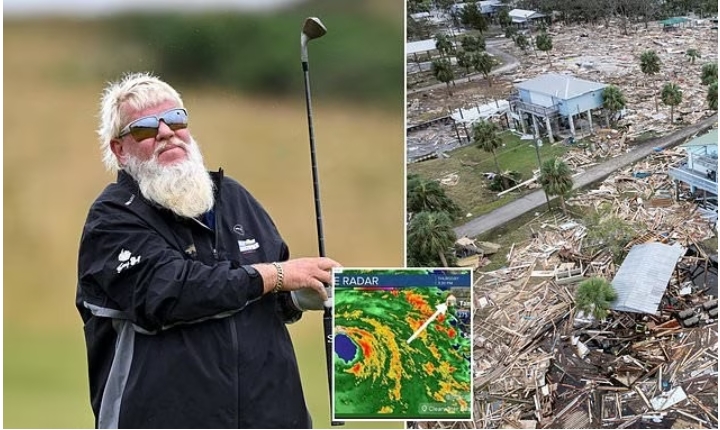 PGA Tour icon John Daly’s Florida home is completely destroyed in ‘devastating’ Hurricane Helene full details below 👇