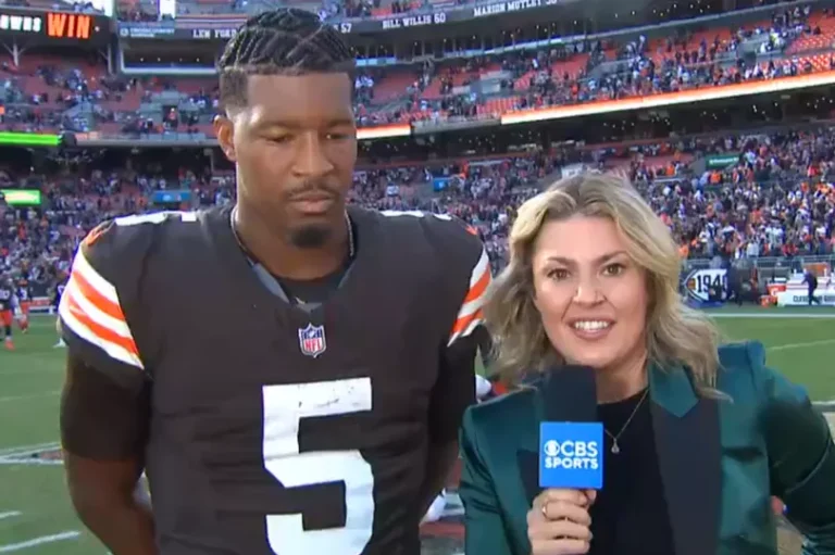 SHOCKING BREAKDOWN ⛔Amanda Balionis moment goes viral after Jameis Winston interview in NFL… details below ↘️↘️