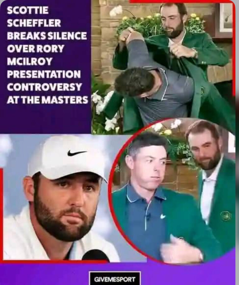 Scottie scheffler breaks silence🥺 over Rory McIlroy green jacket controversy statement