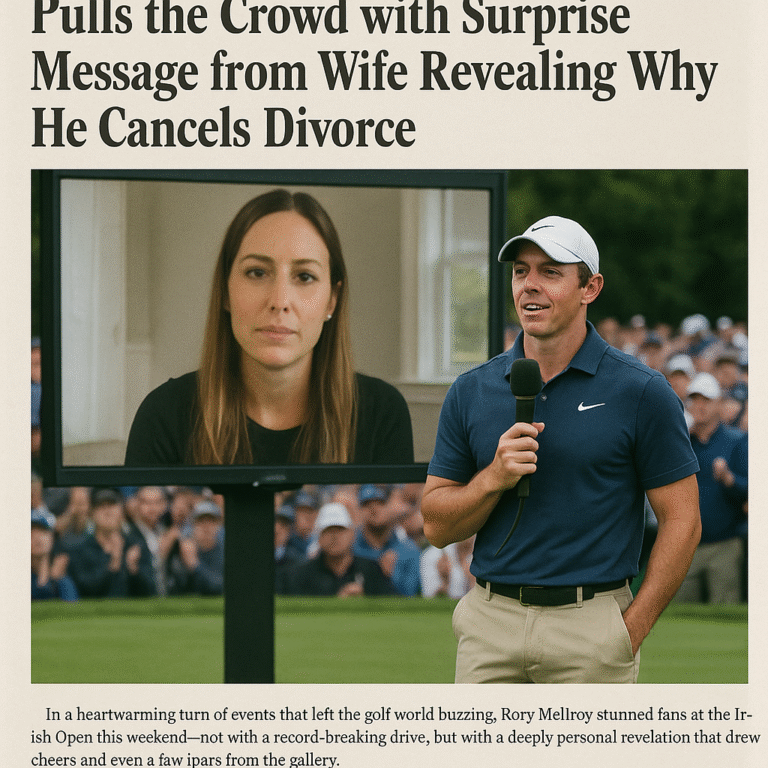 In golf community:Rory McIlroy Goes Back to His Roots, Pulls the Crowd with Surprise Message from Wife Revealing Why He Cancels Divorce