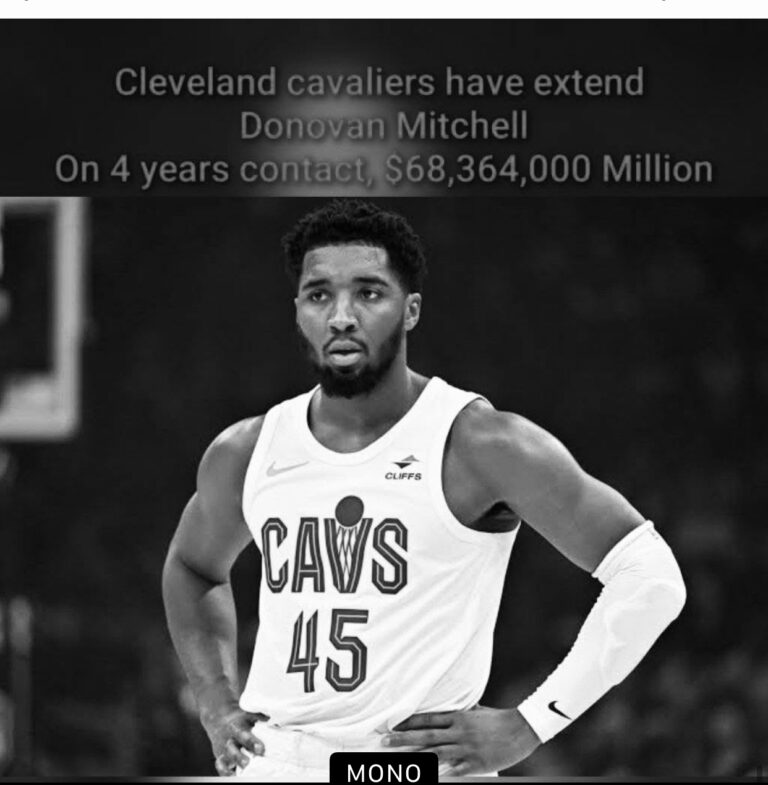 DONE DEAL: Donovan Mitchell Re-Signs a 4-year Contract With Cleveland cavaliers as the new General point guard. $68,364,000 Million and guarantee of