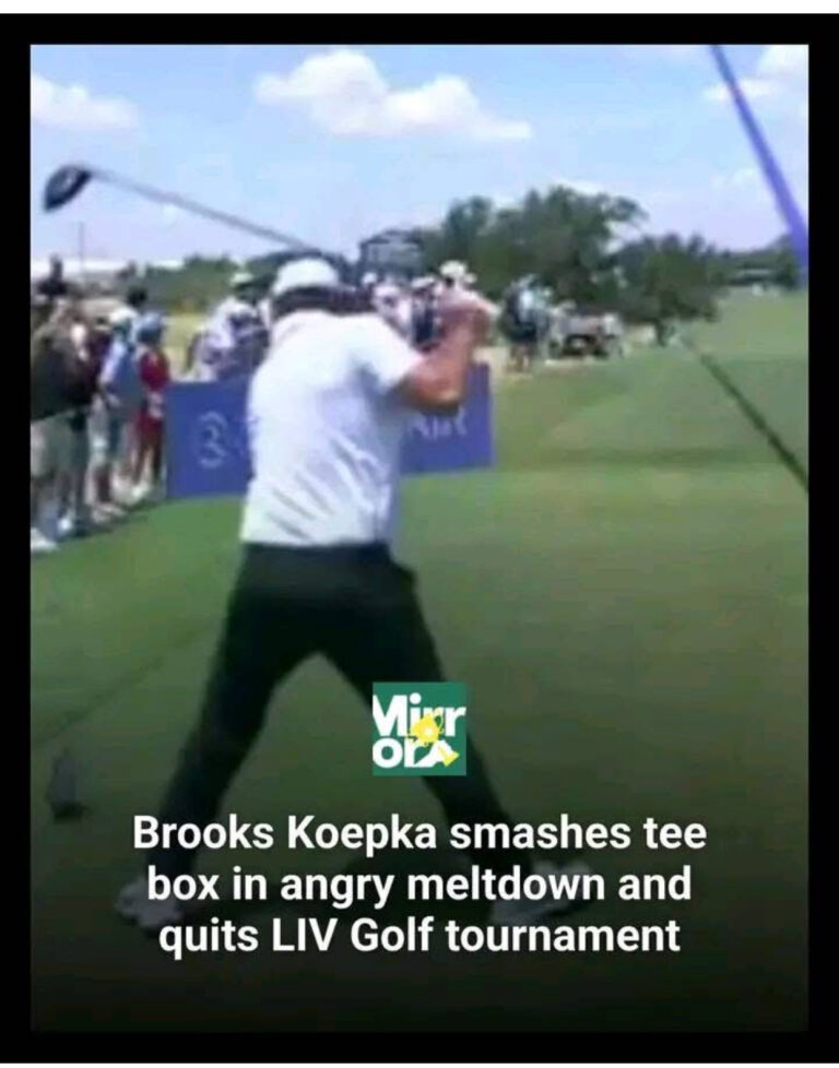 Watch Brooks Koepka was struggling at LIV Dallas, and the five-time major champion sensationally withdrew after smashing a tee box following a wayward drive on the ninth.