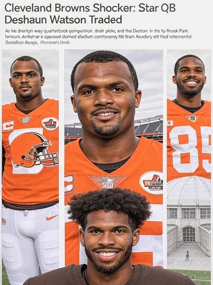 Cleveland Browns Shocker: Star QB Deshaun Watson Traded in Blockbuster Deal Amid 2025 Rebuild