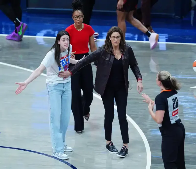 Sidelined Caitlin Clark’s Heated Clash with Ref Sparks Outrage – Fever’s Loss Fuels Massive WNBA Drama!