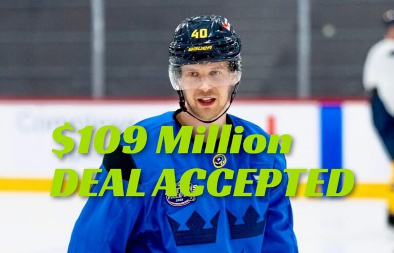 DEAL ACCEPTED: Vancouver Canucks  Center Elias Pettersson  Signs a 4-year Contract deal With the Edmonton Oilers , worth $109 Millions as their new…. See more