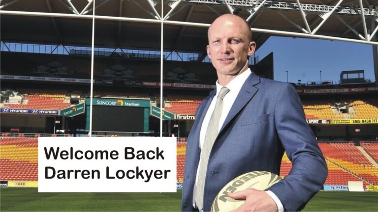 THIS IS THE BEST NEWS WE COULD HOPE FOR: Darren Lockyer Brisbane Broncos Former professional Australian rugby league Darren Lockyer Who Played in the Australian rugby league for 17 seasons. Return As Coaching Staff For Brisbane Broncos Making……